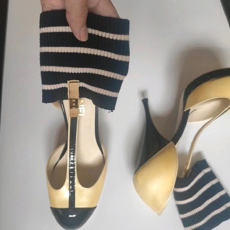 Chanel Ankle Strap Heels - 40
