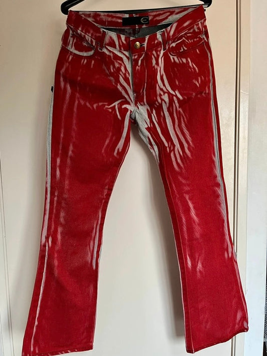 Cavalli Marble Print Jeans -S/M