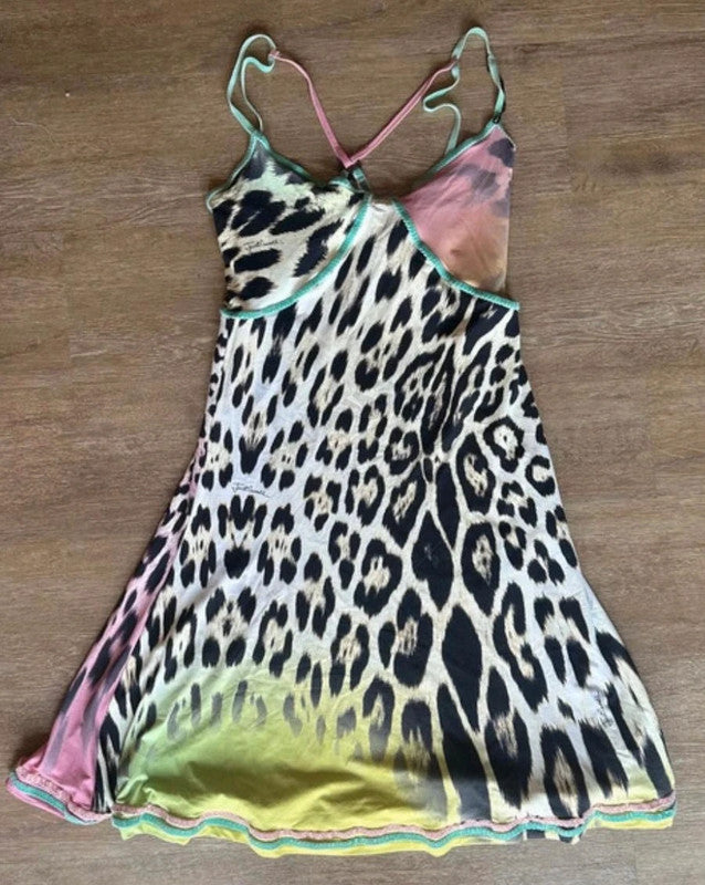 Cavalli Leopard Print Dress - S