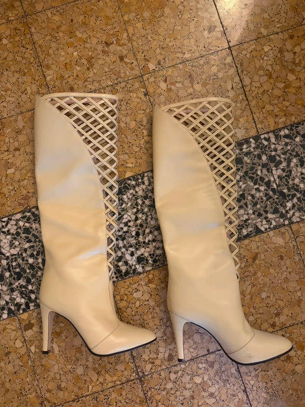 Gucci 2012 Laser Cut Out Boots - 39