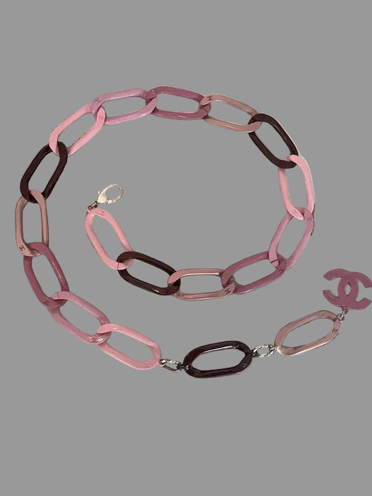 Chanel Acrylic Link Belt