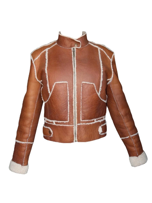 Dior Shearling Moto Jacket - S