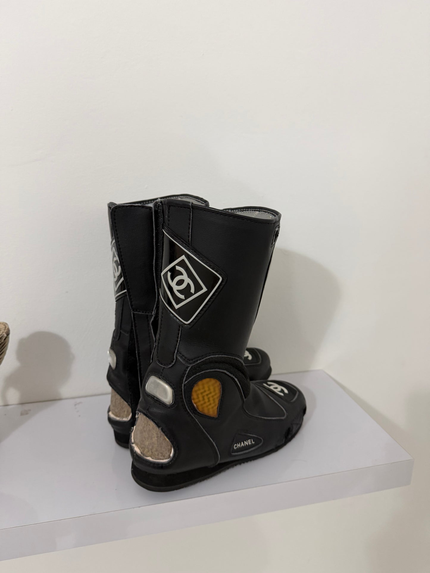 Chanel Cambon Moto Boots - 39