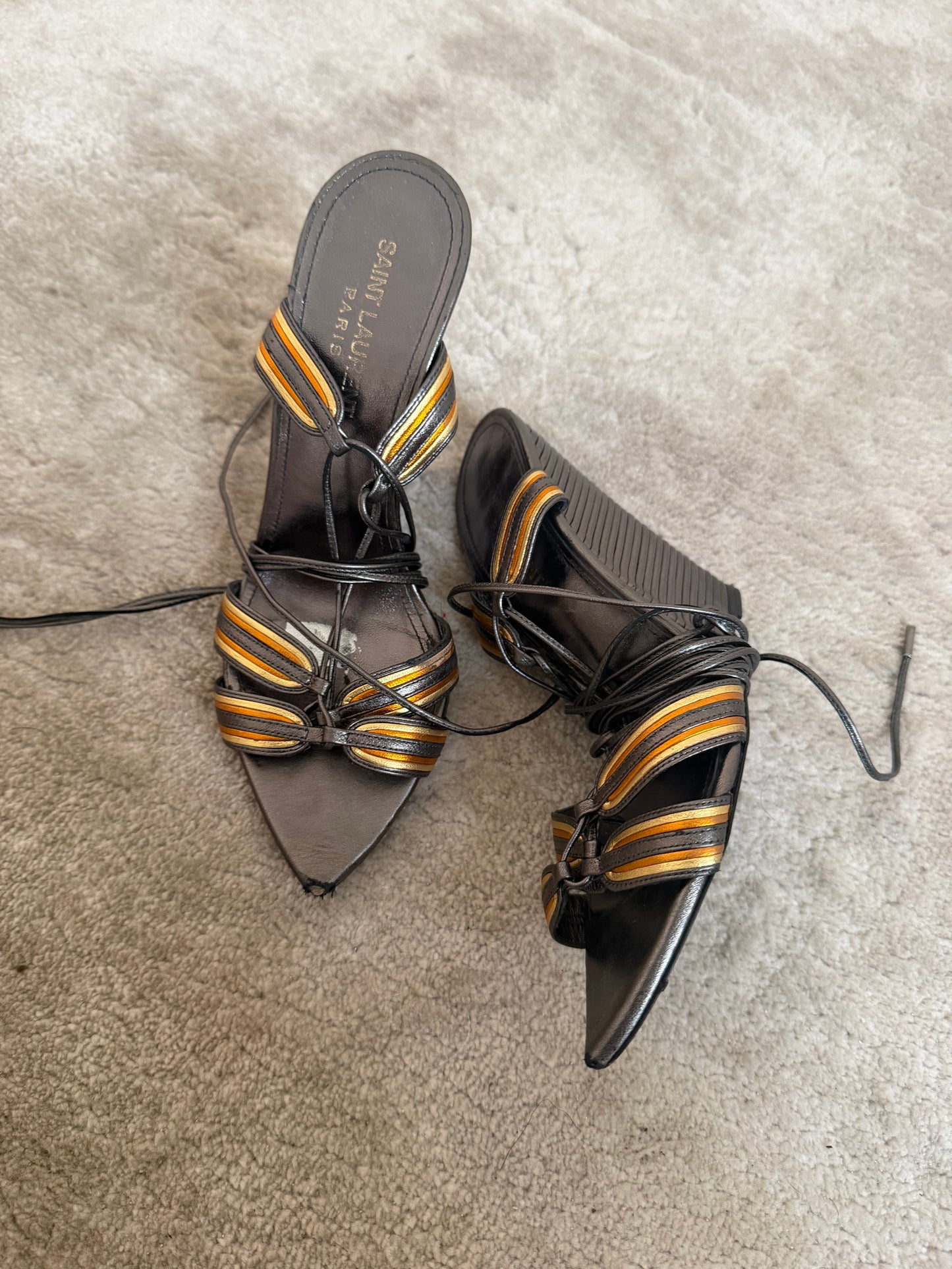 Saint Laurent Talitha Wedges - 38/38.5