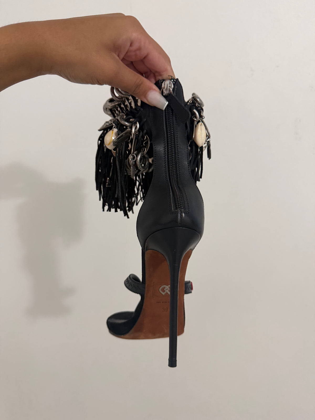 Dsquared2 Gothika Fringe Heel - 39/39.5