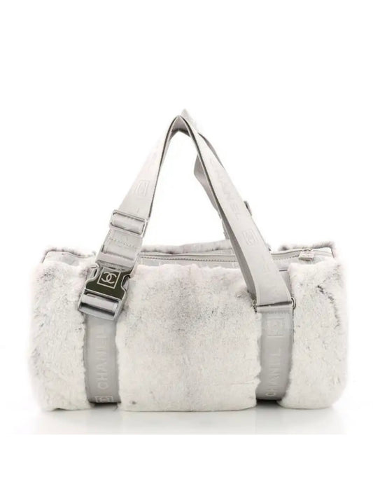 Chanel Sport Rabbit Fur Bowling Bag