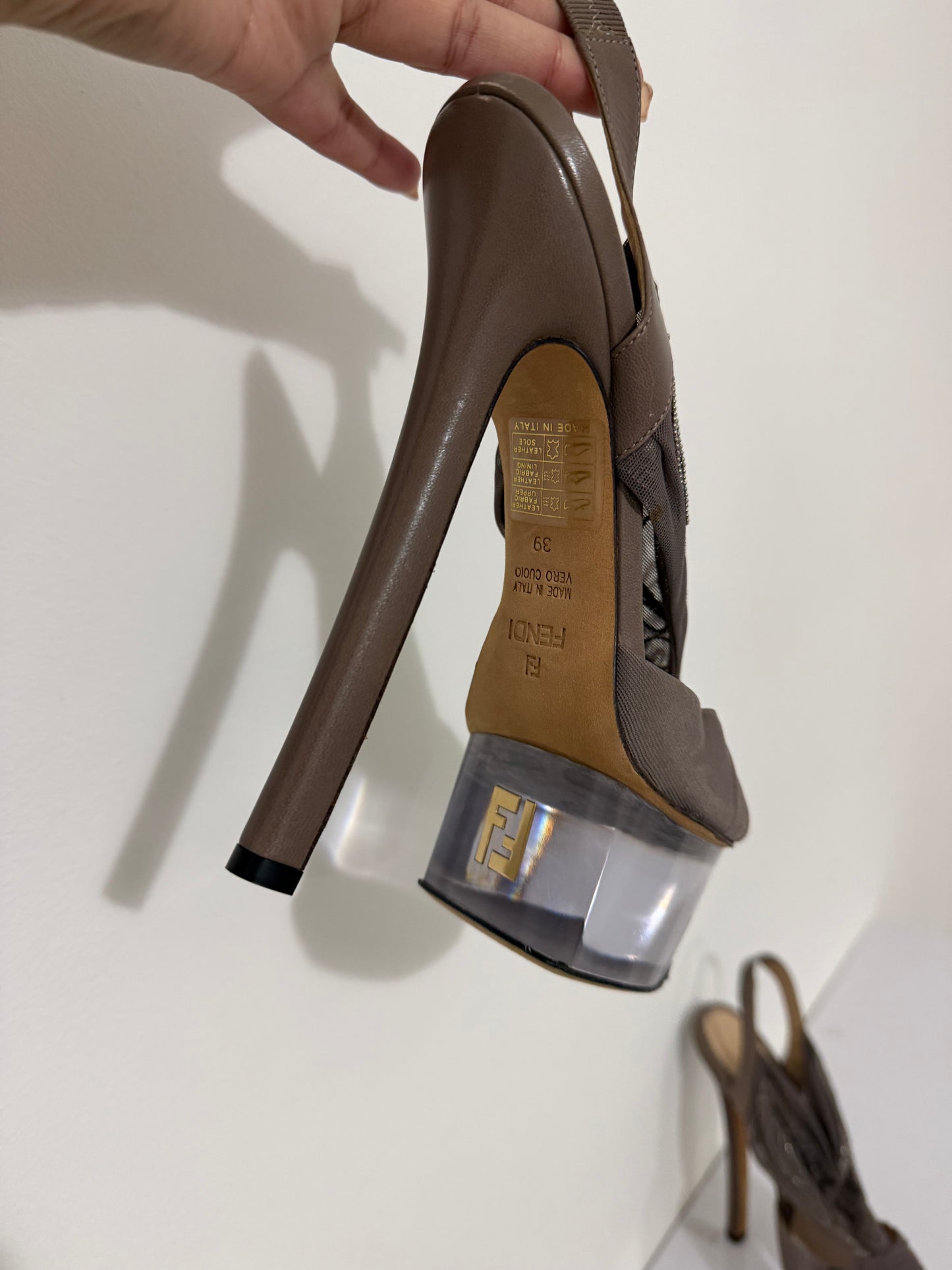 Fendi Cinderella Heels Brand New - 39