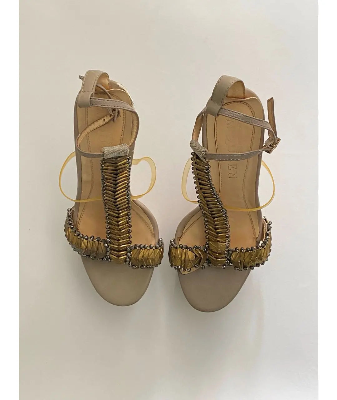 Alexander McQueen Etched Fishbone Heel Brand New - 38/39