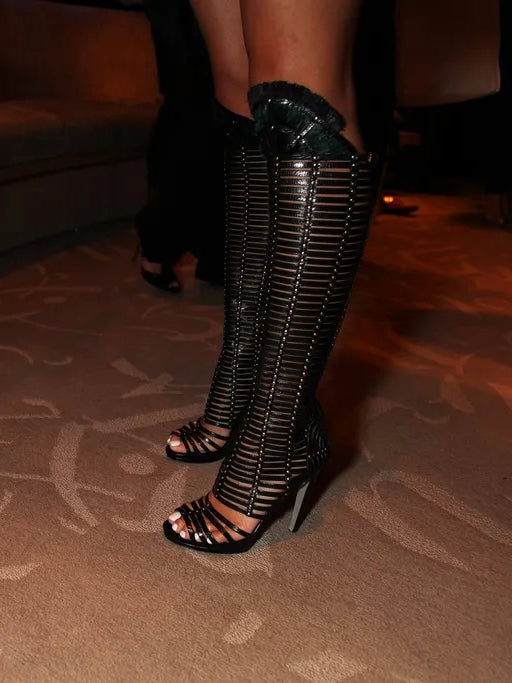 Sergio Rossi Gladiator Boots - 36