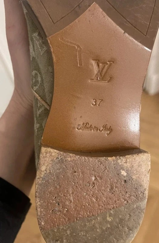 Louis Vuitton x Takashi Murakami Denim Monogram Boots - 37