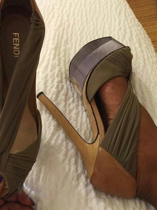 Fendi Lucite Heels - 38