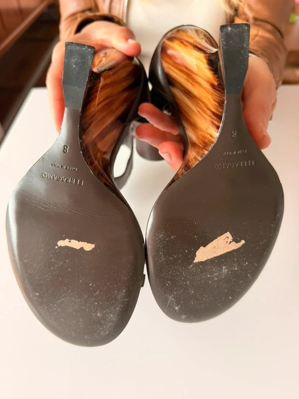 Ferragamo Beaded Wedge Heels - 38/39