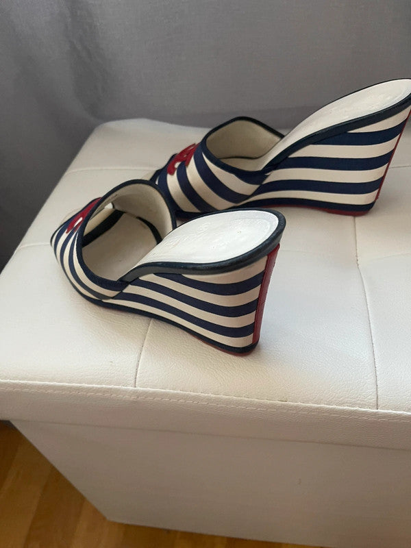 Chanel Sailor Platform Wedges - 39