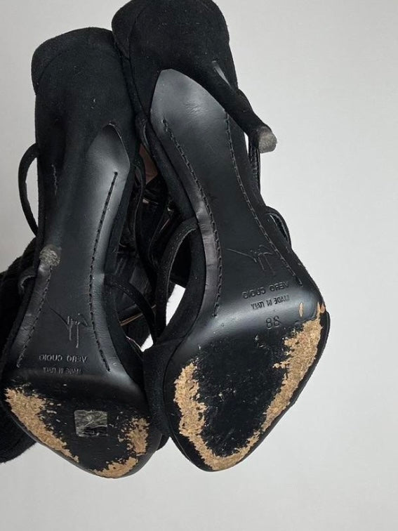 Giuseppe Zanotti Seashell Heels Black  - 38