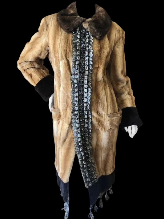 Yves Saint Laurent Luxurious Chinchilla Fur Coat - S