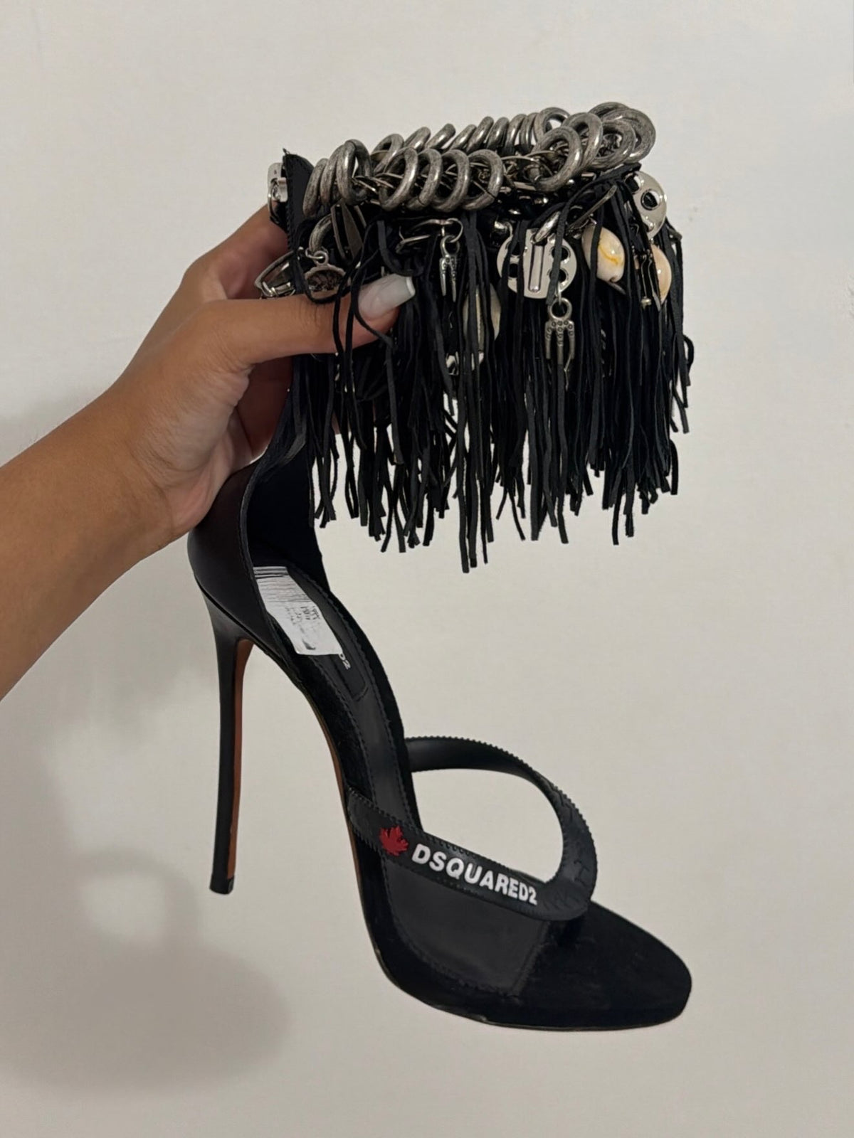 Dsquared2 Gothika Fringe Heel - 39/39.5