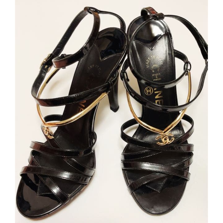 Chanel Logo Charm Heels - 35.5