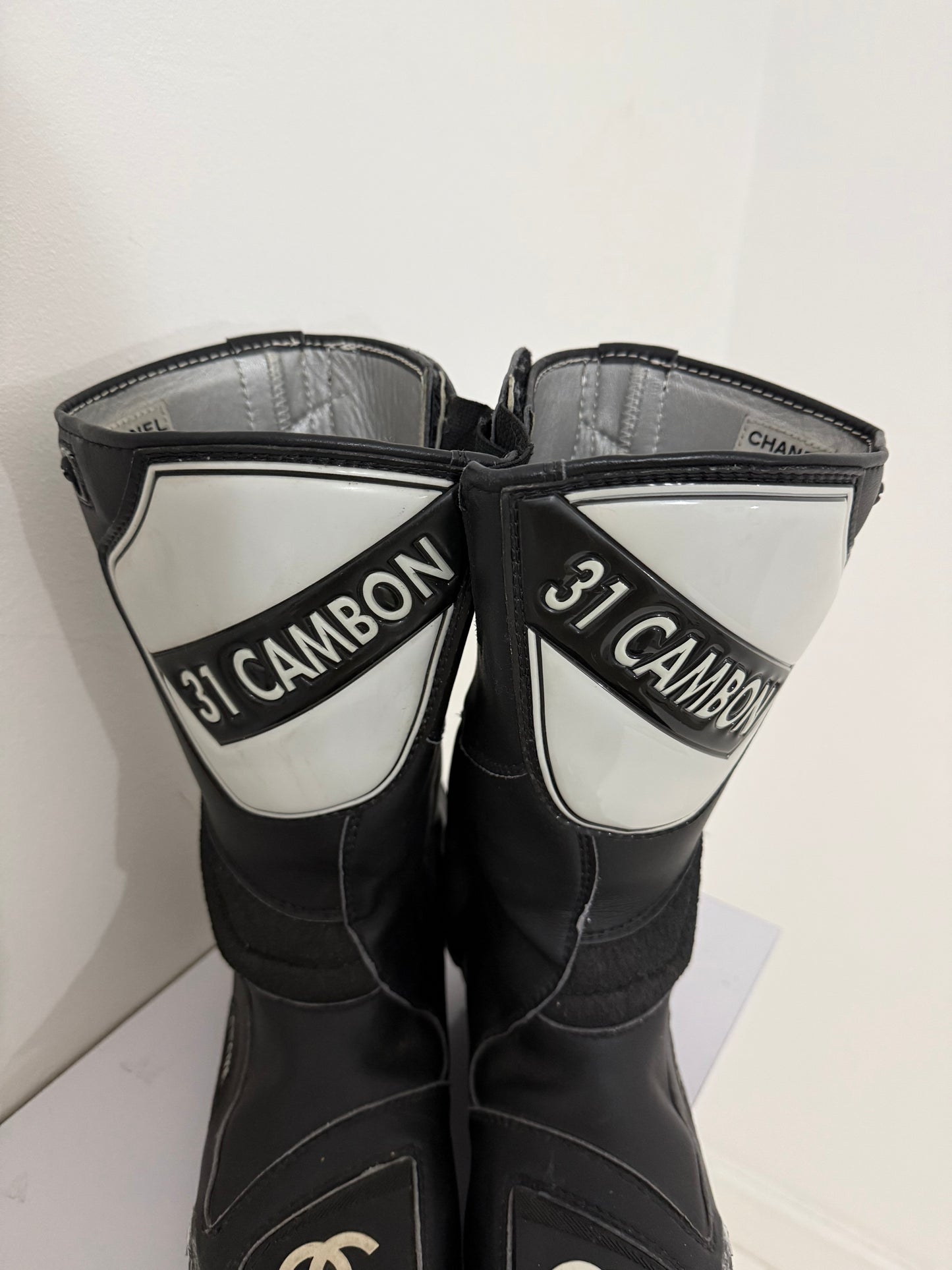 Chanel Cambon Moto Boots - 39