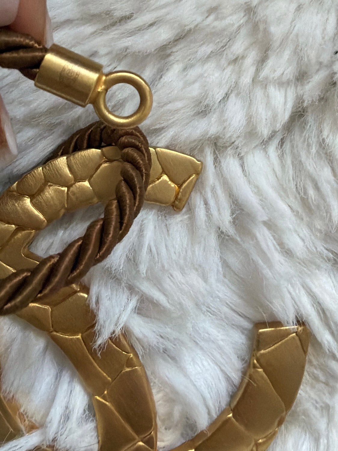 Chanel Oversized CC Rope Choker Necklace