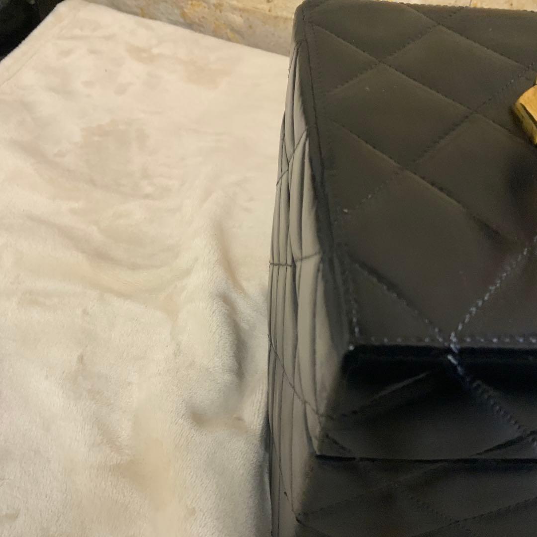 Chanel Vintage 1992 Black Quilted Lambskin Vanity Bag