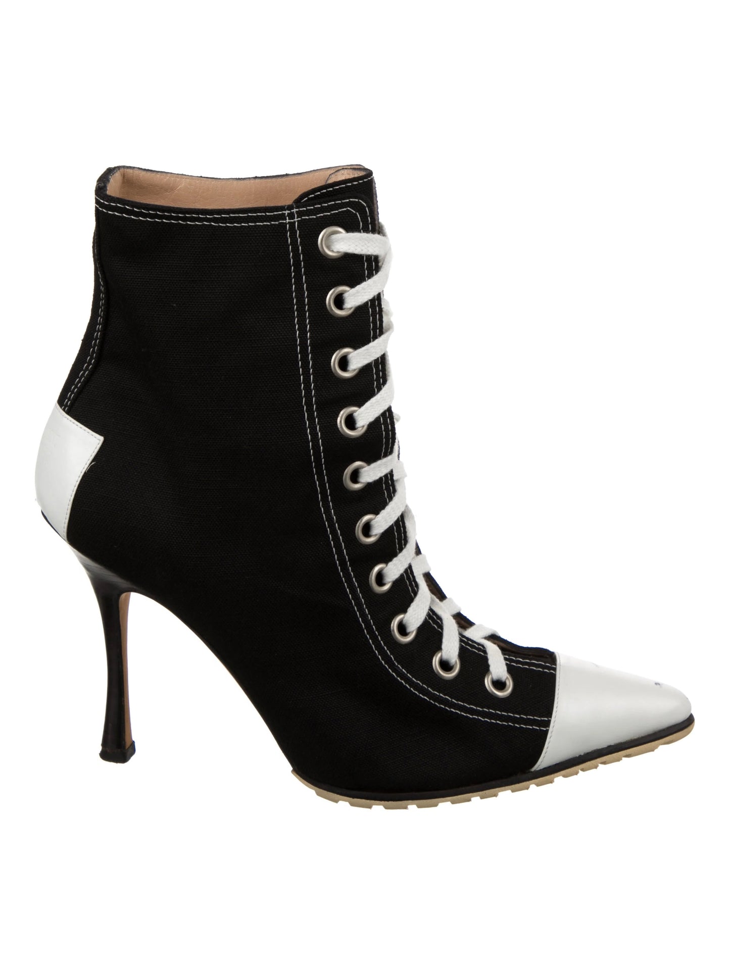 Manolo Blanik 2000s Lace Up Sneaker Boots - 38.5