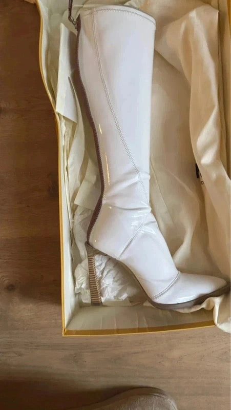 Fendi Patent Boots - 40