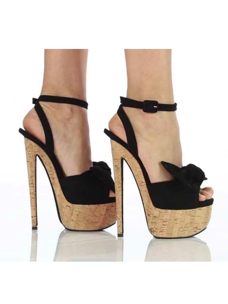Giuseppe Zanotti Cork Platform Heels - 38.5