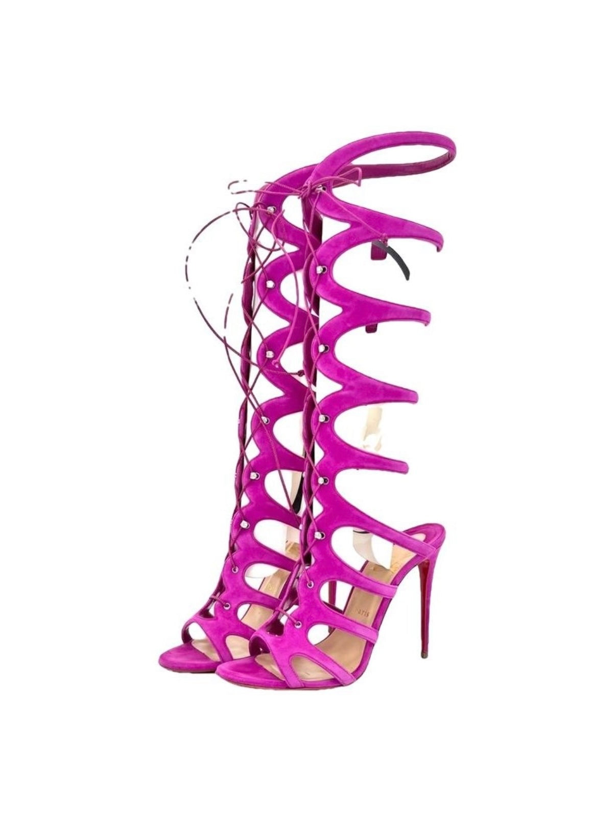 Christian Louboutin Amazoulo 100 Gladiator Heels - 40