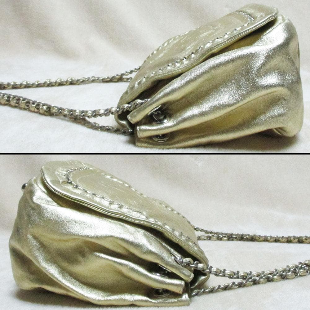 Chanel Gold Shoulder Bag Small