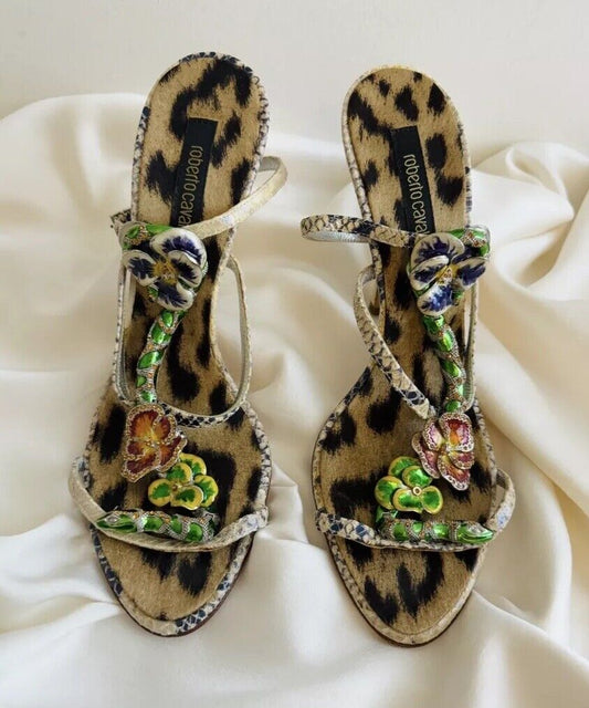Roberto Cavalli Embellished Heels