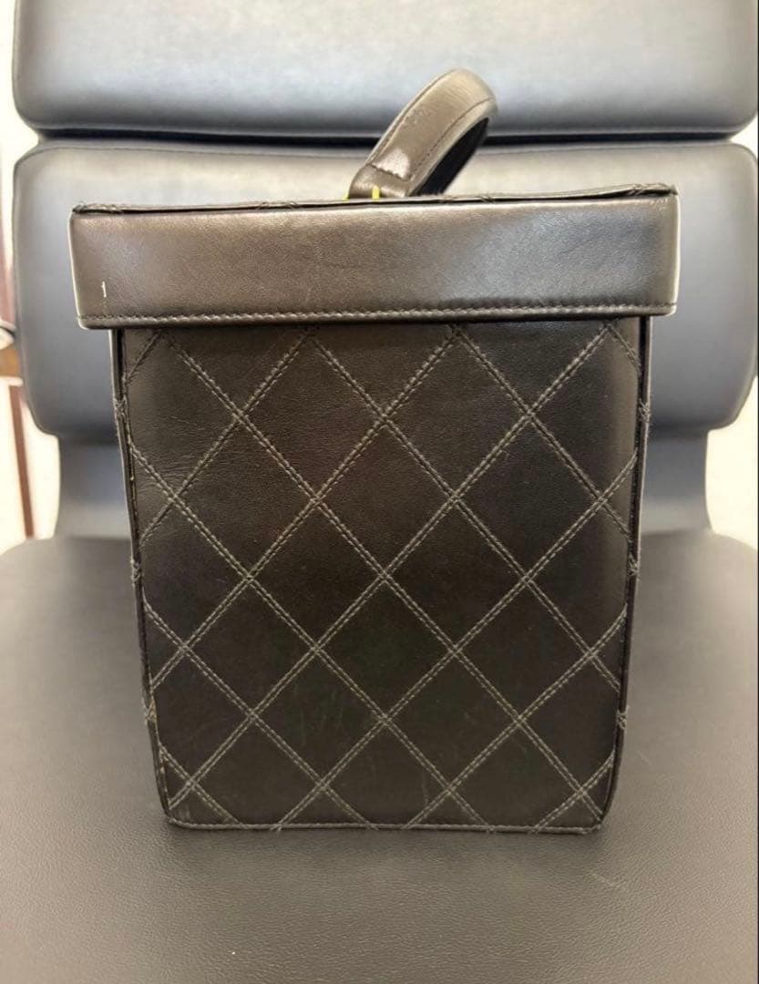 Chanel 1990s Quilted Vanity Box with Strap