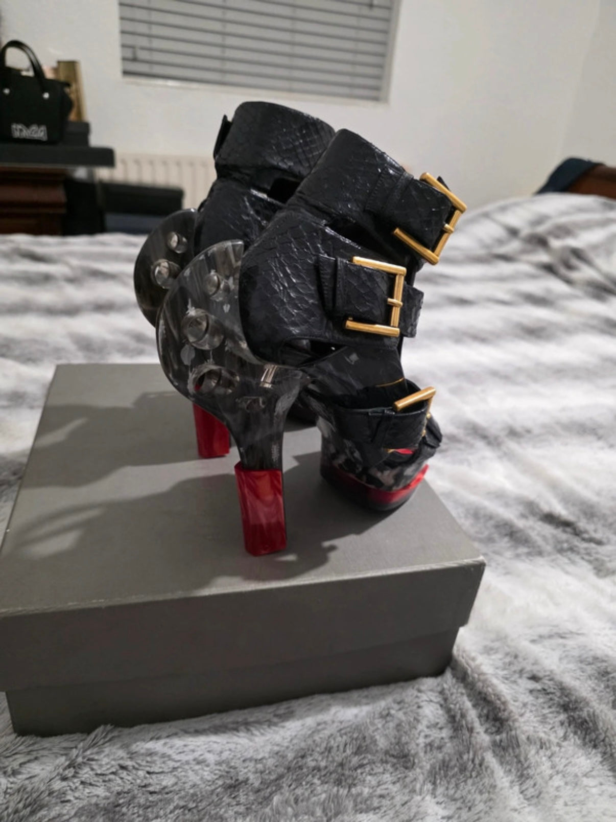 Alexander McQueen Python Runway Heels - 37/37.5