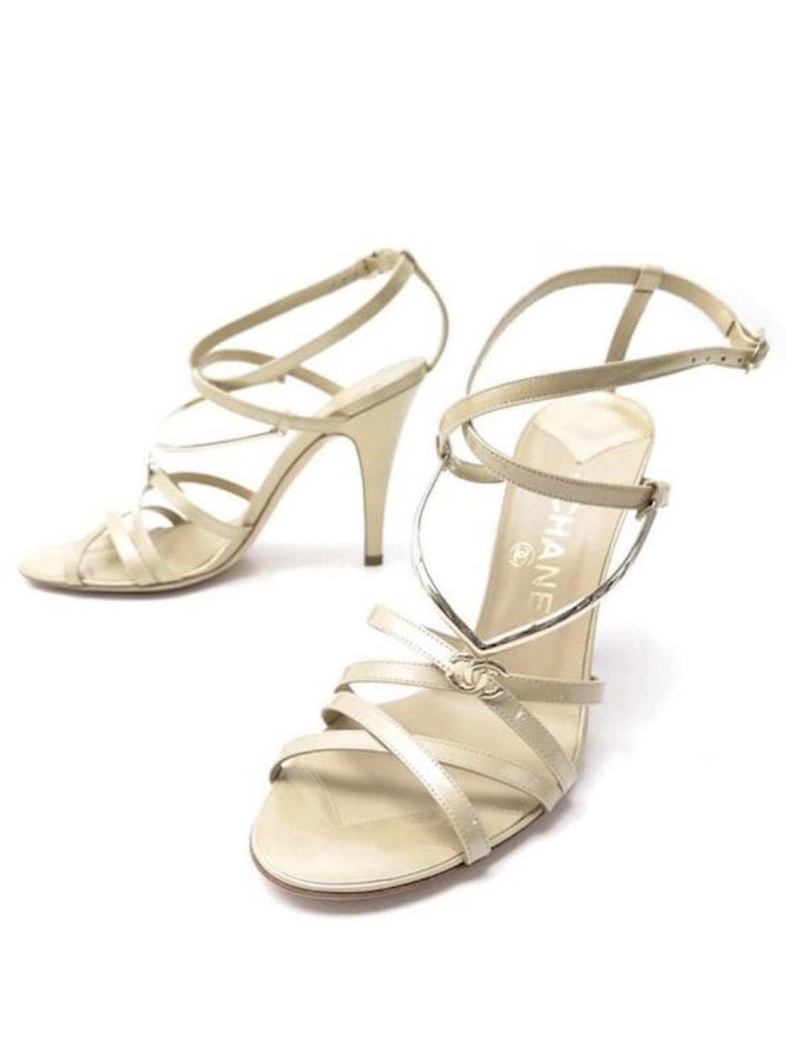 Chanel Logo Charm Heels - 39.5