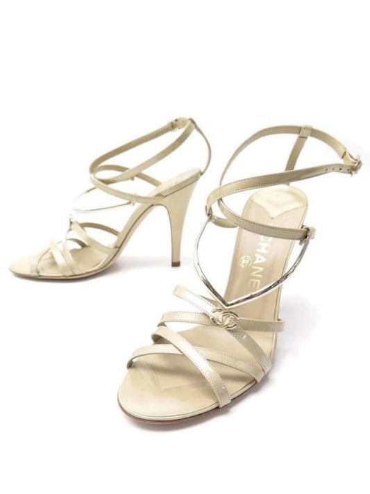 Chanel Logo Charm Heels - 39.5