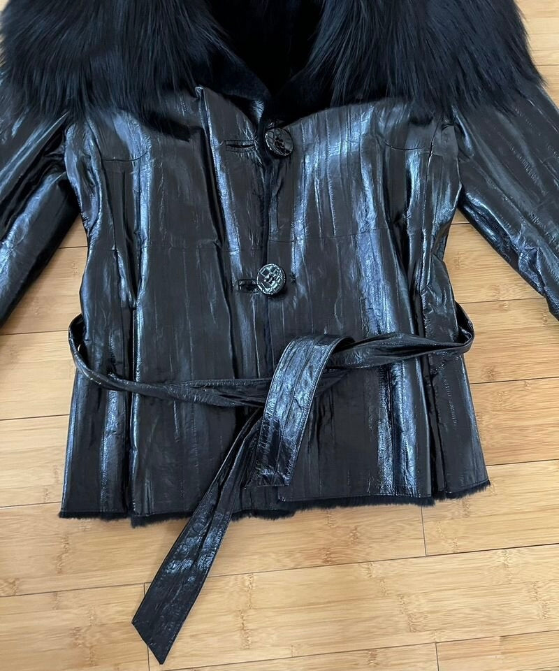 Dolce & Gabbana Eel & Fur Jacket - S