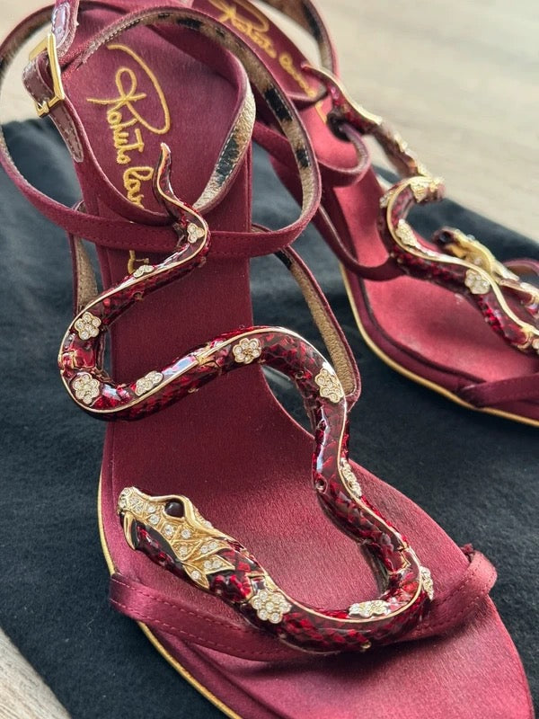 Roberto Cavalli Snake Heels - 36/36.5 (deposit plan)