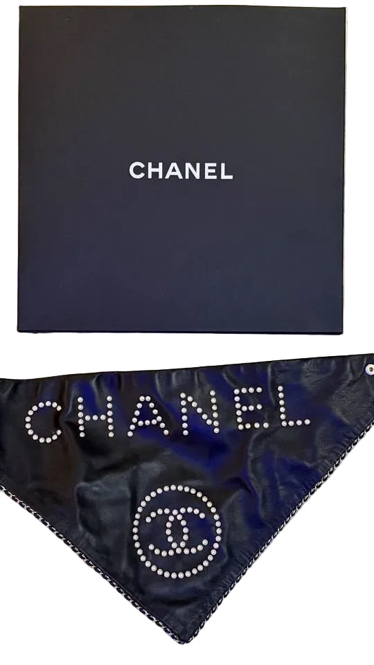 Chanel Logo Bandana Scarf