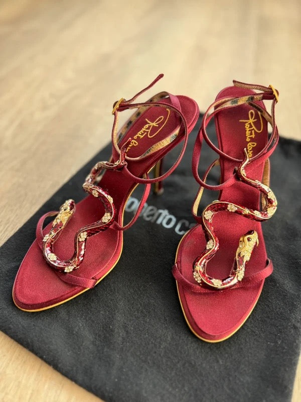 Roberto Cavalli Snake Heels - 36/36.5 (deposit plan)