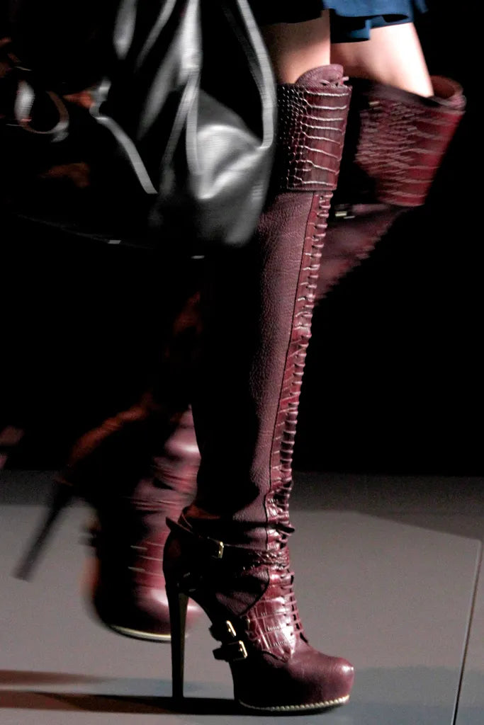 Christian Dior Croc Boots 2011 Runway - 36.5/37