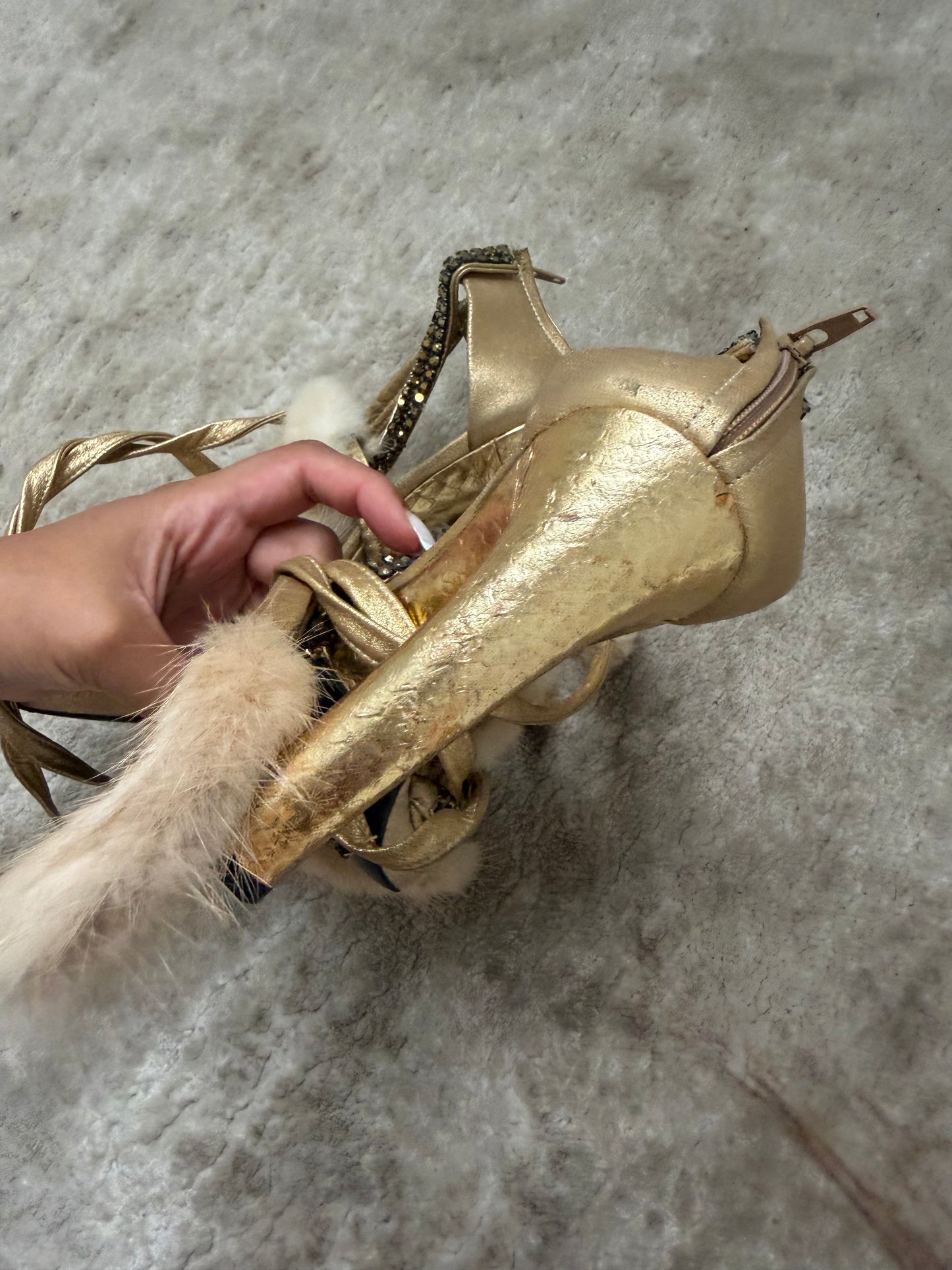 Gucci by Tom Ford Mink Fur Heels - 37/37.5