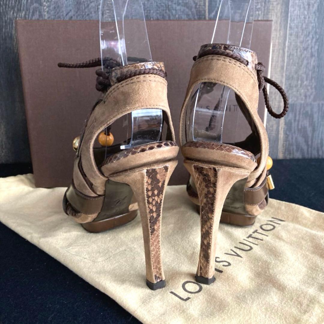 Louis Vuitton Python Spicy Heels - 36/36.5