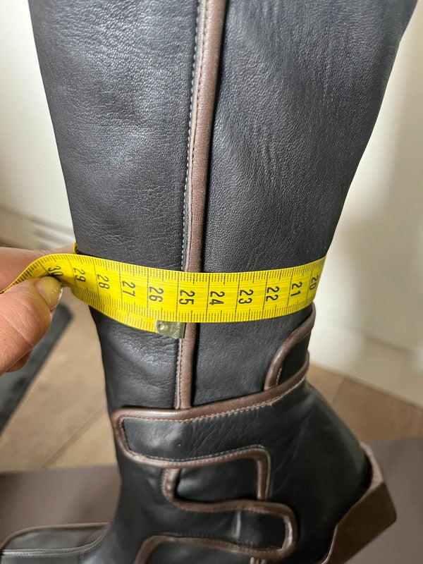 Celine Fall 2008 Moto Boots - 38.5