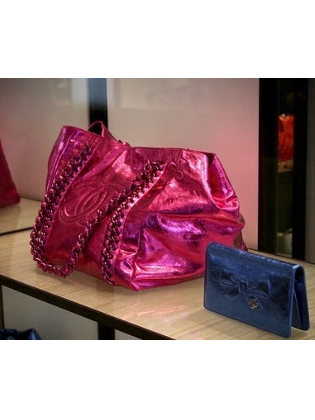 Chanel 2000s Metallic Tote Bag
