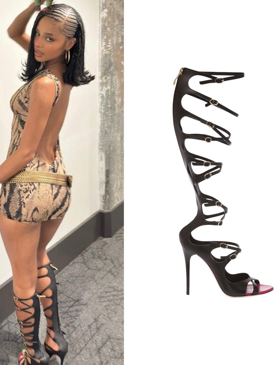 Gianmarco Lorenzi Gladiator Heels - 39/40