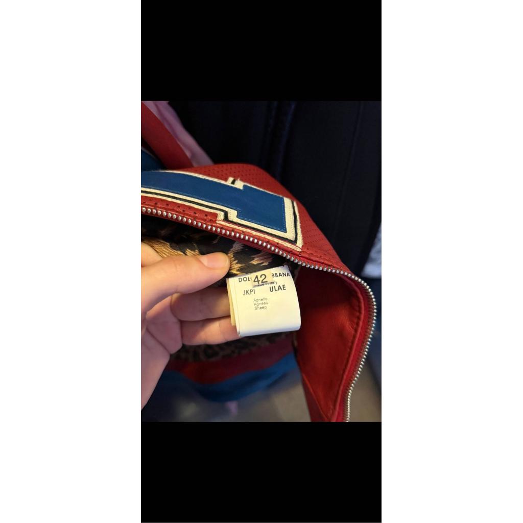Dolce & Gabbana S/S 2001 red leather "Illinois" jacket - S/M