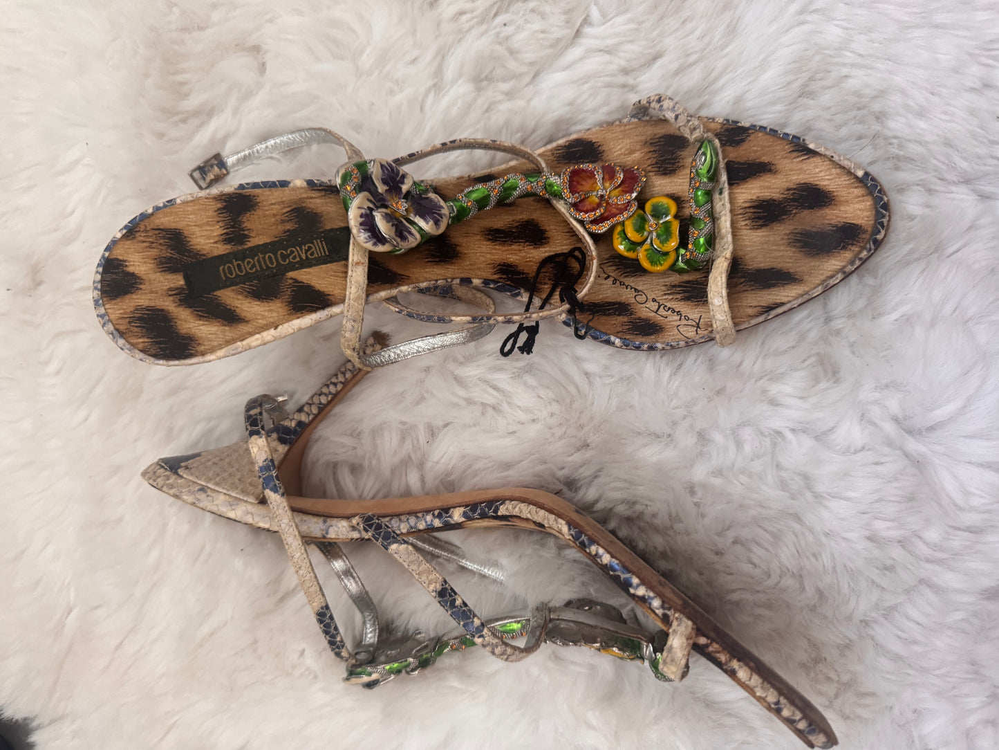 Roberto Cavalli Embellished Heels