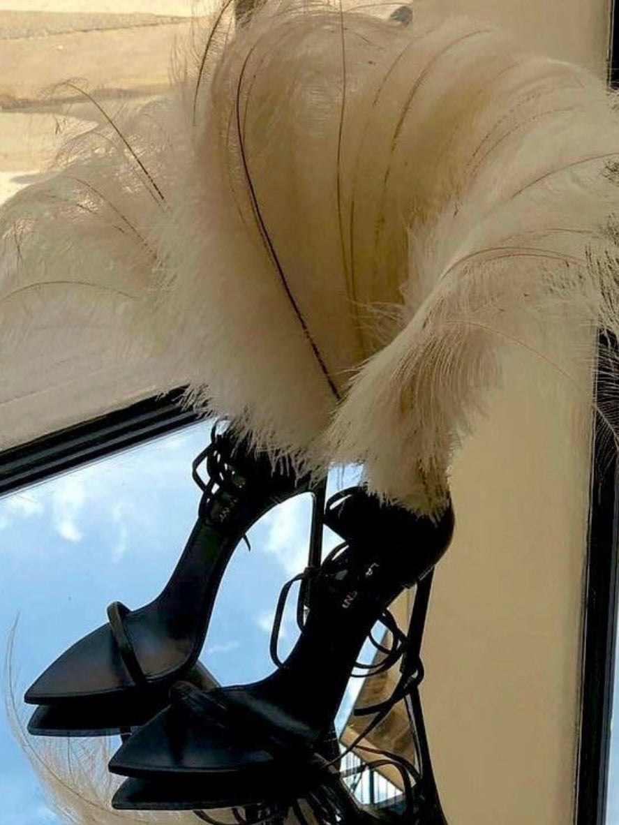 Saint Laurent Jamie Feather Heel - 37