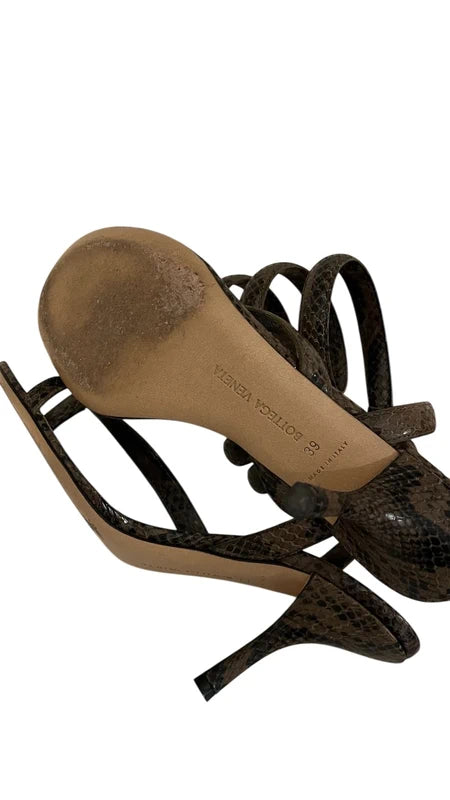 Botegga Venetta Python Spiral Heels - 39