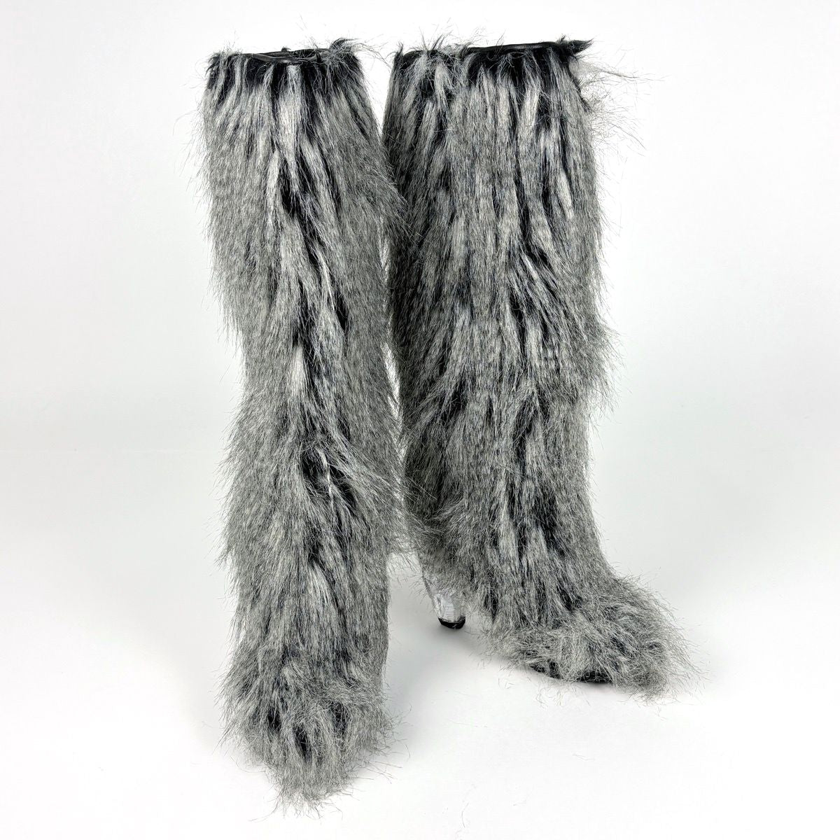 Chanel Fur Yeti Heeled Boots - 38.5
