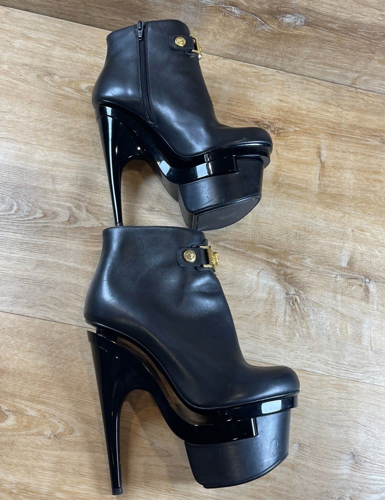 Versace Triple Platform Boots - 37.5/38